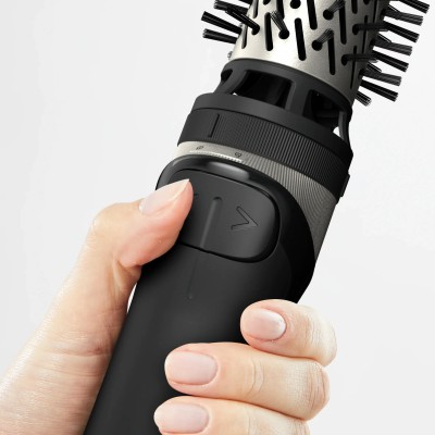 Фен-щітка Rowenta Renewal Brush Active, 1000Вт, 3 режими, іоніз-я, хол. обдув, оберт. насадка, 5 насадок, кераміка, чорний (UB95 Фен-щітка Rowenta Renewal Brush Active, 1000Вт, 3 режими, іоніз-я, хол. обдув, оберт. насадка, 5 насадок, кераміка, чорний (UB95