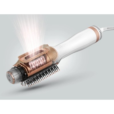 Фен-щітка Rowenta Reverso Dry&Brush 2в1, 1200Вт, 3 режими, іоніз-я, хол. обдув, насадок-2, кераміка, біло-золотистий (CF9820F0) Фен-щітка Rowenta Reverso Dry&Brush 2в1, 1200Вт, 3 режими, іоніз-я, хол. обдув, насадок-2, кераміка, біло-золотистий (CF9820F0)