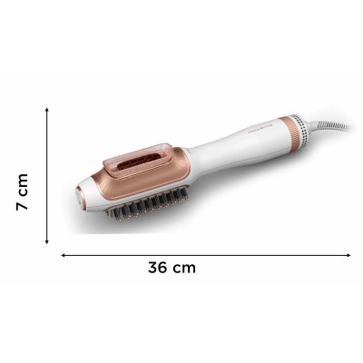 Фен-щітка Rowenta Reverso Dry&Brush 2в1, 1200Вт, 3 режими, іоніз-я, хол. обдув, насадок-2, кераміка, біло-золотистий (CF9820F0) Фен-щітка Rowenta Reverso Dry&Brush 2в1, 1200Вт, 3 режими, іоніз-я, хол. обдув, насадок-2, кераміка, біло-золотистий (CF9820F0)