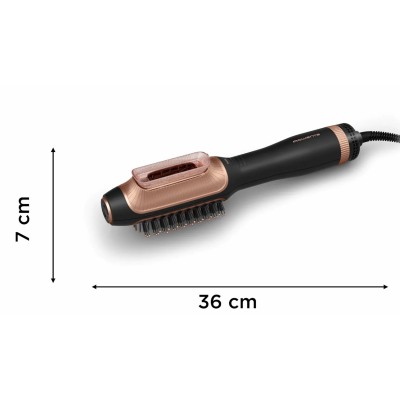 Фен-щітка Rowenta Reverso Dry&Brush 2в1, 1200Вт, 3 режими, іоніз-я, хол. обдув, насадок-2, кераміка, чорний-золотистий (CF9840F0 Фен-щітка Rowenta Reverso Dry&Brush 2в1, 1200Вт, 3 режими, іоніз-я, хол. обдув, насадок-2, кераміка, чорний-золотистий (CF9840F0