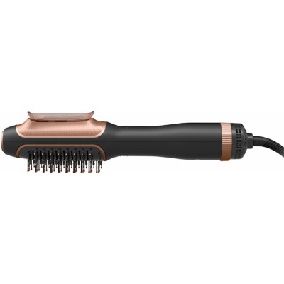 Фен-щітка Rowenta Reverso Dry&Brush 2в1, 1200Вт, 3 режими, іоніз-я, хол. обдув, насадок-2, кераміка, чорний-золотистий (CF9840F0 Фен-щітка Rowenta Reverso Dry&Brush 2в1, 1200Вт, 3 режими, іоніз-я, хол. обдув, насадок-2, кераміка, чорний-золотистий (CF9840F0
