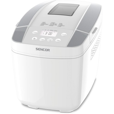 Хлібопічка Sencor 800Вт, програм-12, макс.вага -1.2кг, форма прямокутник, пластик, білий (SBR0770WH) Хлібопічка Sencor 800Вт, програм-12, макс.вага -1.2кг, форма прямокутник, пластик, білий (SBR0770WH)