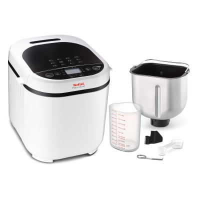 Хлібопічка Tefal PainDore 720Вт, програм-1, макс. вага -1кг, форма-прямокутник, пластик, чорно-білий (PF210138) Хлібопічка Tefal PainDore 720Вт, програм-1, макс. вага -1кг, форма-прямокутник, пластик, чорно-білий (PF210138)