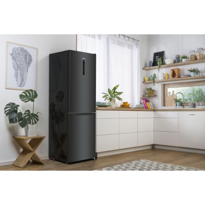 Холодильник Gorenje NRK619EABXL4 з нижн. мороз. камерою, 185х60х60см, 2 дв., Х- 204л, М- 96л, A+, NoFrost Plus, Fresh zone, чорн