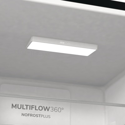 Холодильник Gorenje NRK619EABXL4 з нижн. мороз. камерою, 185х60х60см, 2 дв., Х- 204л, М- 96л, A+, NoFrost Plus, Fresh zone, чорн