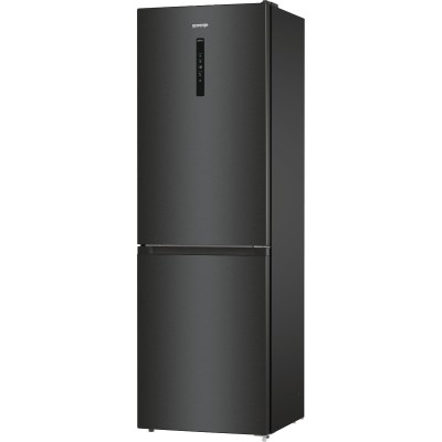 Холодильник Gorenje NRK619EABXL4 з нижн. мороз. камерою, 185х60х60см, 2 дв., Х- 204л, М- 96л, A+, NoFrost Plus, Fresh zone, чорн