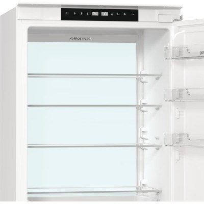 Холодильник Gorenje вбудований з нижн. мороз., 193,7x69x55см, 2 двері,341(84)л, А++, NF+, Зона св-ті, Диспл, Біли (NRKI619EA3)
