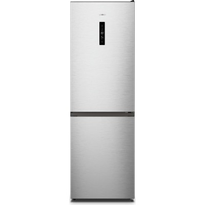 Холодильник Gorenje з нижн. мороз. камерою, 185х60х60см, 2 дв., Х- 207л, М- 93л, A++, NoFrost Plus, Fresh zone, Зовн. Диспл, сір