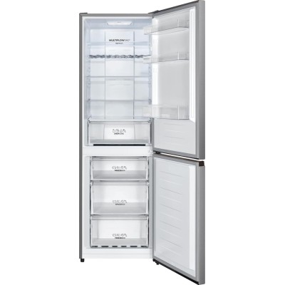 Холодильник Gorenje з нижн. мороз., 185х60х60см, 2 дв., Х- 207л, М- 93л, A+, NoFrost Plus, Fresh zone, дисплей, сірий (NRK619FAS Холодильник Gorenje з нижн. мороз., 185х60х60см, 2 дв., Х- 207л, М- 93л, A+, NoFrost Plus, Fresh zone, дисплей, сірий (NRK619FAS