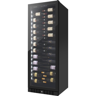 Холодильник Philco для вина, 177х59.5х68, холод.відд.-472л, зон - 1, бут-143, диспл, підсвітка, чорний (PW143GLV) Холодильник Philco для вина, 177х59.5х68, холод.відд.-472л, зон - 1, бут-143, диспл, підсвітка, чорний (PW143GLV)