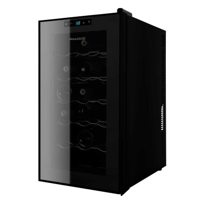 Холодильник Philco для вина, 64х34.5х52, холод.відд.-47л, зон - 1, бут-18, диспл, підсвітка, чорний (PW18F) Холодильник Philco для вина, 64х34.5х52, холод.відд.-47л, зон - 1, бут-18, диспл, підсвітка, чорний (PW18F)