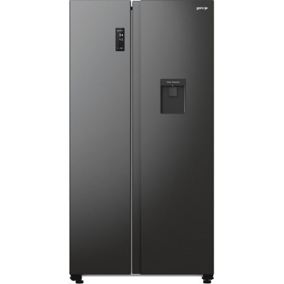 Холодильник SBS Gorenje, 179х67х92см, 2 двері, 353(191)л, А++, NF+, Інв., Зона св-ті, диспенсер, генератор льоду, Зовн. Диспл, ч Холодильник SBS Gorenje, 179х67х92см, 2 двері, 353(191)л, А++, NF+, Інв., Зона св-ті, диспенсер, генератор льоду, Зовн. Диспл, ч