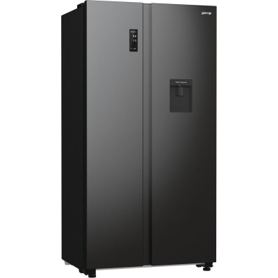 Холодильник SBS Gorenje, 179х67х92см, 2 двері, 353(191)л, А++, NF+, Інв., Зона св-ті, диспенсер, генератор льоду, Зовн. Диспл, ч Холодильник SBS Gorenje, 179х67х92см, 2 двері, 353(191)л, А++, NF+, Інв., Зона св-ті, диспенсер, генератор льоду, Зовн. Диспл, ч