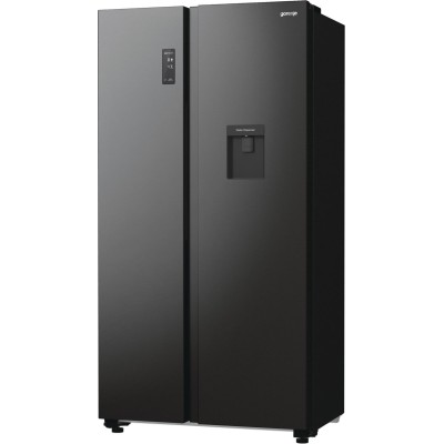 Холодильник SBS Gorenje, 179х67х92см, 2 двері, 353(191)л, А++, NF+, Інв., Зона св-ті, диспенсер, генератор льоду, Зовн. Диспл, ч Холодильник SBS Gorenje, 179х67х92см, 2 двері, 353(191)л, А++, NF+, Інв., Зона св-ті, диспенсер, генератор льоду, Зовн. Диспл, ч