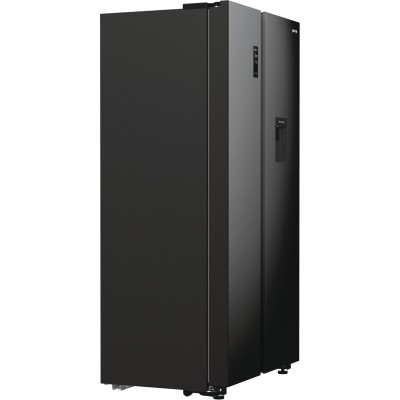Холодильник SBS Gorenje, 179х67х92см, 2 двері, 353(191)л, А++, NF+, Інв., Зона св-ті, диспенсер, генератор льоду, Зовн. Диспл, ч Холодильник SBS Gorenje, 179х67х92см, 2 двері, 353(191)л, А++, NF+, Інв., Зона св-ті, диспенсер, генератор льоду, Зовн. Диспл, ч