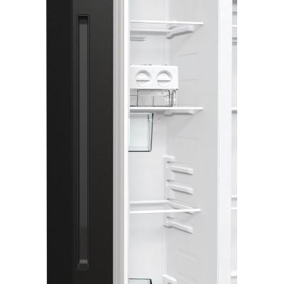 Холодильник SBS Gorenje, 179х67х92см, 2 двері, 353(191)л, А++, NF+, Інв., Зона св-ті, диспенсер, генератор льоду, Зовн. Диспл, ч Холодильник SBS Gorenje, 179х67х92см, 2 двері, 353(191)л, А++, NF+, Інв., Зона св-ті, диспенсер, генератор льоду, Зовн. Диспл, ч