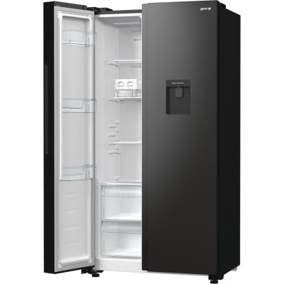 Холодильник SBS Gorenje, 179х67х92см, 2 двері, 353(191)л, А++, NF+, Інв., Зона св-ті, диспенсер, генератор льоду, Зовн. Диспл, ч Холодильник SBS Gorenje, 179х67х92см, 2 двері, 353(191)л, А++, NF+, Інв., Зона св-ті, диспенсер, генератор льоду, Зовн. Диспл, ч