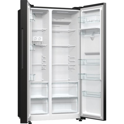 Холодильник SBS Gorenje, 179х67х92см, 2 двері, 353(191)л, А++, NF+, Інв., Зона св-ті, диспенсер, генератор льоду, Зовн. Диспл, ч Холодильник SBS Gorenje, 179х67х92см, 2 двері, 353(191)л, А++, NF+, Інв., Зона св-ті, диспенсер, генератор льоду, Зовн. Диспл, ч