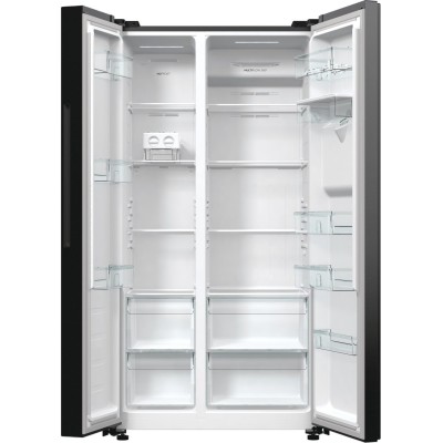 Холодильник SBS Gorenje, 179х67х92см, 2 двері, 353(191)л, А++, NF+, Інв., Зона св-ті, диспенсер, генератор льоду, Зовн. Диспл, ч Холодильник SBS Gorenje, 179х67х92см, 2 двері, 353(191)л, А++, NF+, Інв., Зона св-ті, диспенсер, генератор льоду, Зовн. Диспл, ч