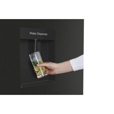 Холодильник SBS Gorenje, 179х67х92см, 2 двері, 353(191)л, А++, NF+, Інв., Зона св-ті, диспенсер, генератор льоду, Зовн. Диспл, ч Холодильник SBS Gorenje, 179х67х92см, 2 двері, 353(191)л, А++, NF+, Інв., Зона св-ті, диспенсер, генератор льоду, Зовн. Диспл, ч