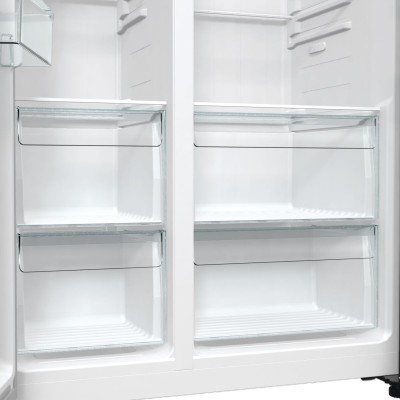 Холодильник SBS Gorenje, 179х67х92см, 2 двері, 356( 191)л, А++, NF+, Інв. , Зона св-ті, Зовн. Диспл, матовий сірий (NRR9185EAXL) Холодильник SBS Gorenje, 179х67х92см, 2 двері, 356( 191)л, А++, NF+, Інв. , Зона св-ті, Зовн. Диспл, матовий сірий (NRR9185EAXL)