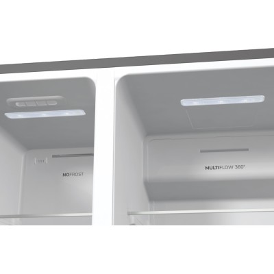 Холодильник SBS Gorenje, 179х70х92см, 2 двері, 376(190)л, А++, NF+, Інв., Зона св-ті, диспенсер, генератор льоду, Зовн. Диспл, н