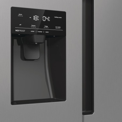 Холодильник SBS Gorenje, 179х70х92см, 2 двері, 376(190)л, А++, NF+, Інв., Зона св-ті, диспенсер, генератор льоду, Зовн. Диспл, н Холодильник SBS Gorenje, 179х70х92см, 2 двері, 376(190)л, А++, NF+, Інв., Зона св-ті, диспенсер, генератор льоду, Зовн. Диспл, н