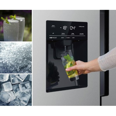 Холодильник SBS Gorenje, 179х70х92см, 2 двері, 376(190)л, А++, NF+, Інв., Зона св-ті, диспенсер, генератор льоду, Зовн. Диспл, н Холодильник SBS Gorenje, 179х70х92см, 2 двері, 376(190)л, А++, NF+, Інв., Зона св-ті, диспенсер, генератор льоду, Зовн. Диспл, н