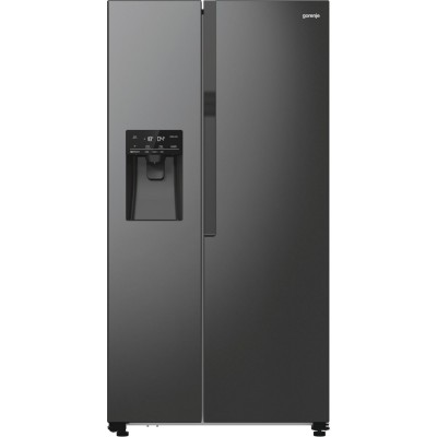 Холодильник SBS Gorenje, 179х70х92см, 2 двері, 376(190)л, А++, NF+, Інв., Зона св-ті, диспенсер, генератор льоду, Зовн. Диспл, ч Холодильник SBS Gorenje, 179х70х92см, 2 двері, 376(190)л, А++, NF+, Інв., Зона св-ті, диспенсер, генератор льоду, Зовн. Диспл, ч