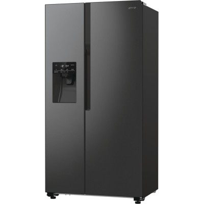Холодильник SBS Gorenje, 179х70х92см, 2 двері, 376(190)л, А++, NF+, Інв., Зона св-ті, диспенсер, генератор льоду, Зовн. Диспл, ч Холодильник SBS Gorenje, 179х70х92см, 2 двері, 376(190)л, А++, NF+, Інв., Зона св-ті, диспенсер, генератор льоду, Зовн. Диспл, ч