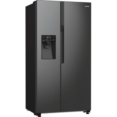 Холодильник SBS Gorenje, 179х70х92см, 2 двері, 376(190)л, А++, NF+, Інв., Зона св-ті, диспенсер, генератор льоду, Зовн. Диспл, ч Холодильник SBS Gorenje, 179х70х92см, 2 двері, 376(190)л, А++, NF+, Інв., Зона св-ті, диспенсер, генератор льоду, Зовн. Диспл, ч