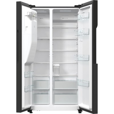 Холодильник SBS Gorenje, 179х70х92см, 2 двері, 376(190)л, А++, NF+, Інв., Зона св-ті, диспенсер, генератор льоду, Зовн. Диспл, ч Холодильник SBS Gorenje, 179х70х92см, 2 двері, 376(190)л, А++, NF+, Інв., Зона св-ті, диспенсер, генератор льоду, Зовн. Диспл, ч