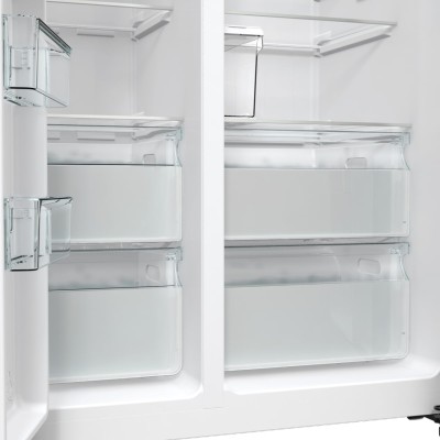Холодильник SBS Gorenje, 179х70х92см, 2 двері, 376(190)л, А++, NF+, Інв., Зона св-ті, диспенсер, генератор льоду, Зовн. Диспл, ч Холодильник SBS Gorenje, 179х70х92см, 2 двері, 376(190)л, А++, NF+, Інв., Зона св-ті, диспенсер, генератор льоду, Зовн. Диспл, ч