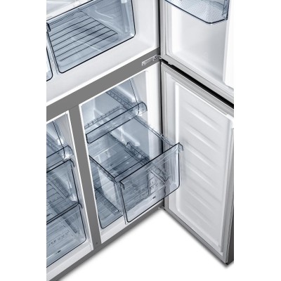 Холодильник SBS Gorenje, 182х64х80см, 4 двері, 265(129)л, А++, Інвертор , Зона св-ті, Внутр. Диспл, Нерж (NRM8182MX) Холодильник SBS Gorenje, 182х64х80см, 4 двері, 265(129)л, А++, Інвертор , Зона св-ті, Внутр. Диспл, Нерж (NRM8182MX)