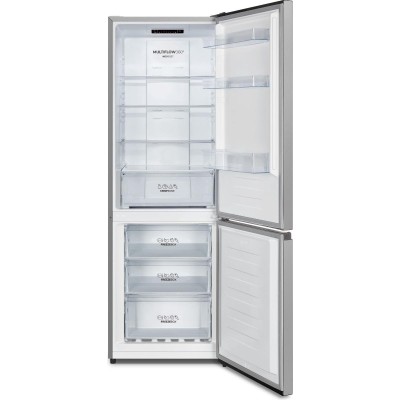 Холодильник з нижн. мороз. камерою Gorenje, 178,5x59,5x59см, 2 двері, 207(80)л, А++, NF+, Зона св-ті, Внутр. Диспл, Сріб (NRK618