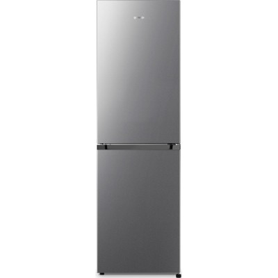 Холодильник з нижн. мороз. камерою Gorenje, 182х55х55см, 2 двері, 171(80)л, А+, NoFrost Plus, Зона св-ті, Сірий (NRK418ECS4)