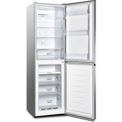 Холодильник з нижн. мороз. камерою Gorenje, 182х55х55см, 2 двері, 171(80)л, А+, NoFrost Plus, Зона св-ті, Сірий (NRK418ECS4)