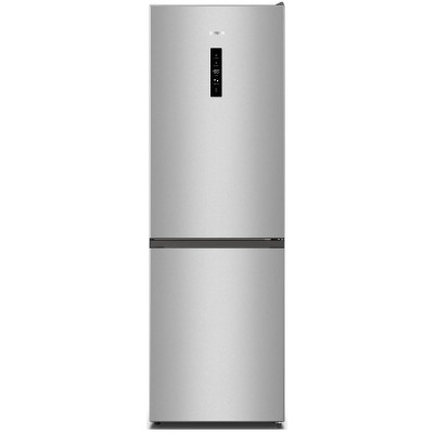 Холодильник з нижн. мороз. камерою Gorenje, 185х60х60см, 2 двері, 210(110)л, А++, NoFrost Plus, Зона св-ті, Зовн. Диспл, сірий ( Холодильник з нижн. мороз. камерою Gorenje, 185х60х60см, 2 двері, 210(110)л, А++, NoFrost Plus, Зона св-ті, Зовн. Диспл, сірий (