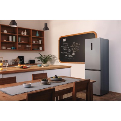 Холодильник з нижн. мороз. камерою Gorenje, 185х60х60см, 2 двері, 210(110)л, А++, NoFrost Plus, Зона св-ті, Зовн. Диспл, сірий ( Холодильник з нижн. мороз. камерою Gorenje, 185х60х60см, 2 двері, 210(110)л, А++, NoFrost Plus, Зона св-ті, Зовн. Диспл, сірий (