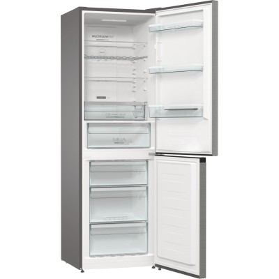 Холодильник з нижн. мороз. камерою Gorenje, 185х60х60см, 2 двері,203(99)л, А++, Total NF, Зона св-ті, Зовн. Диспл, нерж (NRK6192