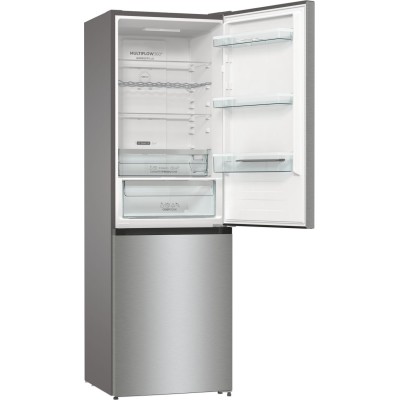 Холодильник з нижн. мороз. камерою Gorenje, 185х60х60см, 2 двері,203(99)л, А++, Total NF, Зона св-ті, Зовн. Диспл, нерж (NRK6192