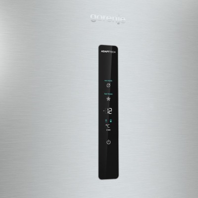 Холодильник з нижн. мороз. камерою Gorenje, 185х60х60см, 2 двері,203(99)л, А++, Total NF, Зона св-ті, Зовн. Диспл, нерж (NRK6192