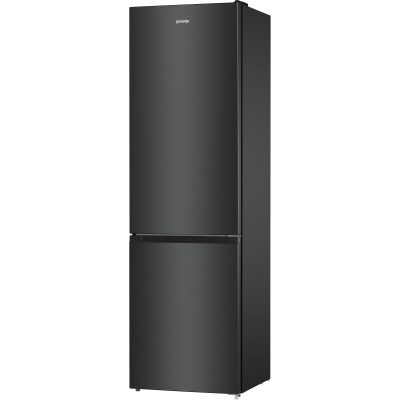 Холодильник з нижн. мороз. камерою Gorenje, 200х60х60см, 2 двері, 235( 96)л, А++, NoFrost+ , LED дисплей, Зона св-ті, чорний (NR Холодильник з нижн. мороз. камерою Gorenje, 200х60х60см, 2 двері, 235( 96)л, А++, NoFrost+ , LED дисплей, Зона св-ті, чорний (NR