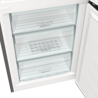 Холодильник з нижн. мороз. камерою Gorenje, 200х60х60см, 2 двері, 235( 96)л, А++, Total NF , Зона св-ті, Зовн. Диспл (NRK6202AXL