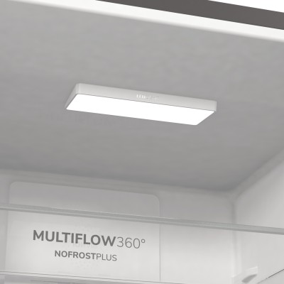 Холодильник з нижн. мороз. камерою Gorenje, 200х60х60см, 2 двері, 235( 96)л, А++, Total NF , Зона св-ті, Зовн. Диспл (NRK6202AXL