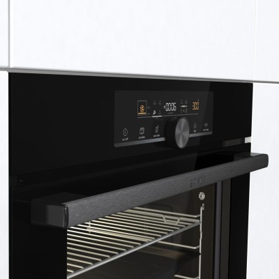 Шафа Gorenje духова електрична, 77л, дисплей, піроліз, A+, чорний (BPS6747A06BG)