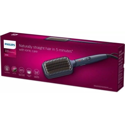 Щітка-випрямляч Philips Series 5000, темп.режимів-3, 150-200С, кераміка, синій (BHH885/00) Щітка-випрямляч Philips Series 5000, темп.режимів-3, 150-200С, кераміка, синій (BHH885/00)