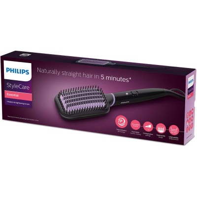 Щітка-випрямляч Philips StyleCare Essential, 52Вт, темп.режимів-2, 170-200С, кераміка, чорний (BHH880/00) Щітка-випрямляч Philips StyleCare Essential, 52Вт, темп.режимів-2, 170-200С, кераміка, чорний (BHH880/00)