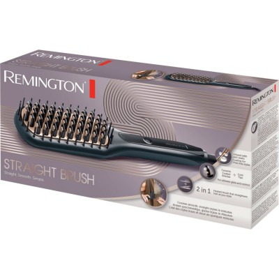 Щітка-випрямляч Remington Straight Brush, 62Вт, темп.режимів-3, 150-230С, іонізація, кераміка, сірий (CB7400) Щітка-випрямляч Remington Straight Brush, 62Вт, темп.режимів-3, 150-230С, іонізація, кераміка, сірий (CB7400)