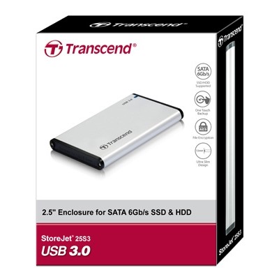 Аксесуари TRANSCEND Case StoreJet TS0GSJ25S3 2.5" HDD/SSD